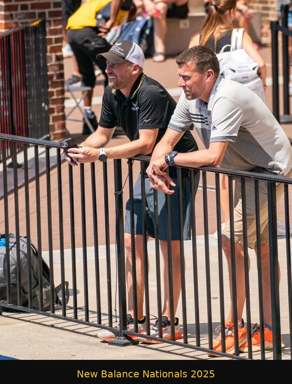 Coach Brad and Coach Justin at New Balance Nationals 2025